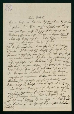 Brief vom 26. Februar 1878
