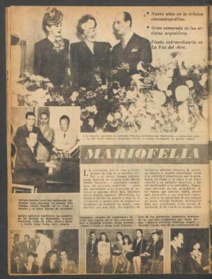 Mariofelia fue agasajada