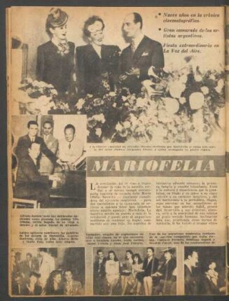 Mariofelia fue agasajada