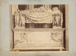 Santa Croce, Florenz Grabmal des Leonardo Bruni: Ansicht Detail