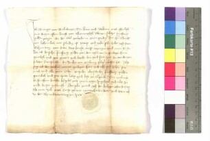 Beringer von Berlichingen, Amtmann zu Öhringen (Orengew): Besoldung; Siegel: Beringer von Berlichingen.