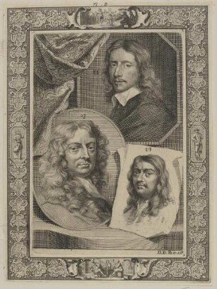 Bildnis des Govert Flinck, des Peter Lely und des Philips Koning