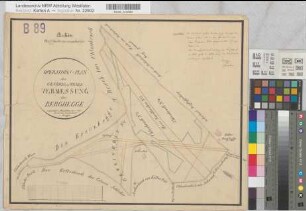 Nordkirchen (Nordkirchen), Teilung der Gemeinheit Berghegge, Brouillonkarte (Operationsplan)
