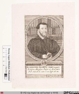 Bildnis Johann Piccart (lat. Johannes Picartus)