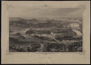 Potsdam aus der Vogelschau von Südost