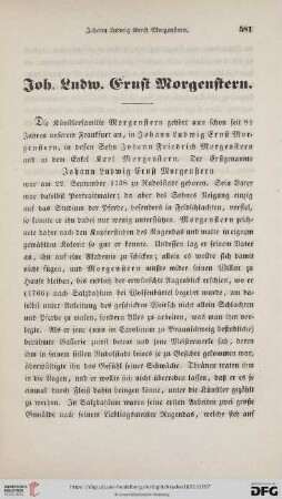 Joh. Ludw. Ernst Morgenstern