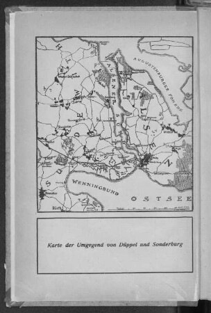 Karte der Umgegend von Düppel und Sonderburg