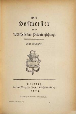 Stürmer und Dränger, 2. Lenz und Wagner