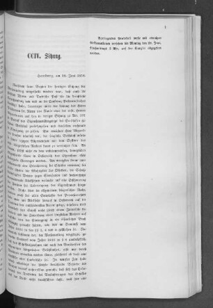 CCIV. Sitzung.
