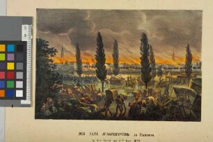 Der Alte Jungfernstieg in Flammen