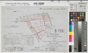 Hiltrup (Münster), Teilung der Bäumer Heide, Kopie der Katasterkarte