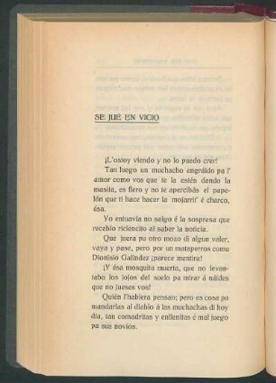 Se jué en vicio