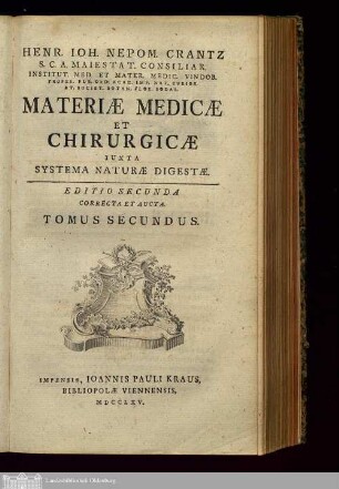 Tomus 2: Materiae Medicae Et Chirurgicae