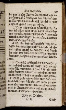Der 31. Psalm. - Der 40. Psalm.
