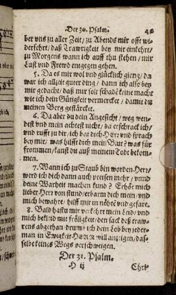 Der 31. Psalm. - Der 40. Psalm.