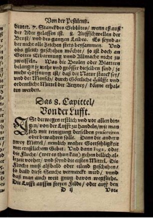 Das 8. Capittel/ Von der Lufft