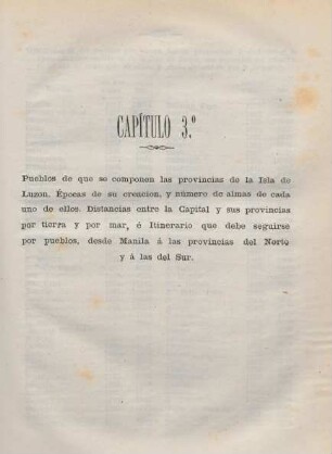 Capítulo 3.° Pueblos de que se componen las provincias de la isla de Luzon. ...
