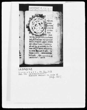 Psalterium — Initiale C (antate domino), Folio 115 recto