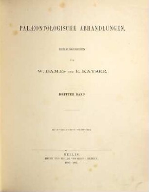 Ueber die innere Organisation einiger silurischer Cephalopoden