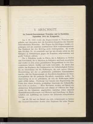 V. Im General-Gouvernement Warschau und in Rumänien