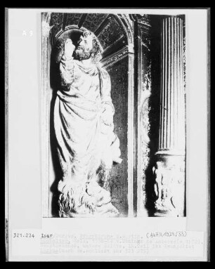 Hochaltar, Detail, Hauptgeschoss untere Seite: Evangelist Markus