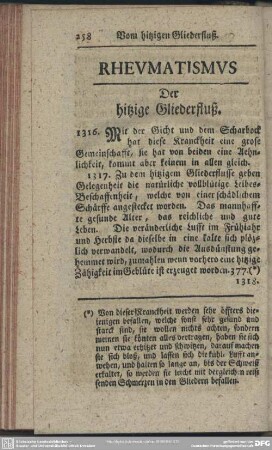 Rheumatismus : Der hitzige Gliederfluß