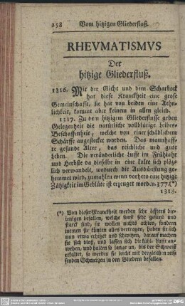 Rheumatismus : Der hitzige Gliederfluß