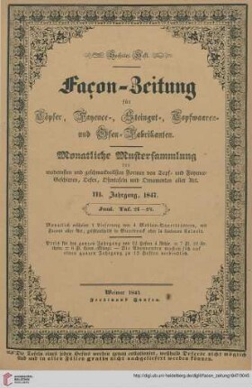 Sechstes Heft (Juni 1847)