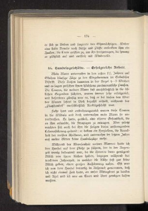 46. Handelsgeschäfte. - Erfolgreiche Arbeit.