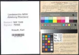 Entnazifizierung Karl Knauth , geb. 21.12.1902 (Versandleiter)