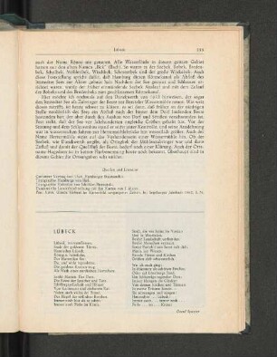 Gedicht: Lübeck.