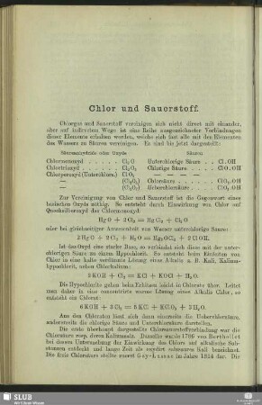 Chlor und Sauerstoff