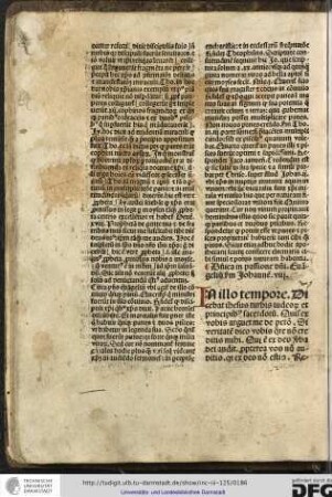 In illo tempore dicebat Ihesus turbis Iuderorum...