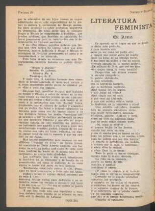 El ama : Literatura feminista