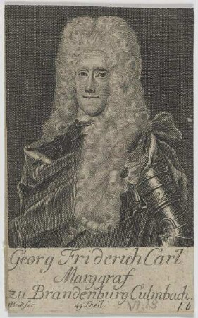 Bildnis des Georg Friedrich Carl, Markgraf von Brandenburg-Bayreuth