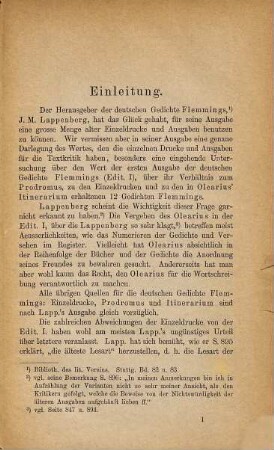 Die Überlieferung der deutschen Gedichte Flemmings