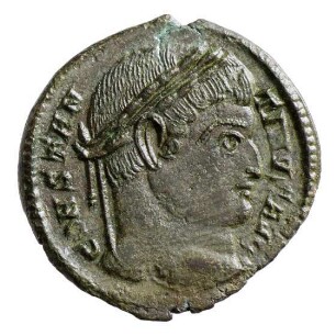 Münze, Follis, Aes 3, 324 - 325 n. Chr.