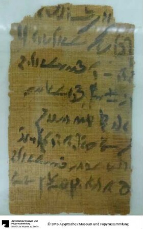 Demotischer Papyrus, Hochformatbrief bzgl. Abgabe von 2 Kite Silber