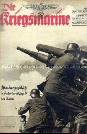 Illustrierte Halbmonatszeitschrift "Die Kriegsmarine" u.a. zum britischen Landungsversuch bei Dieppe