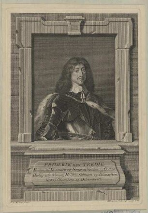 Bildnis des Königs Friedrich III. von Dänemark, Domprobst zu Halberstadt