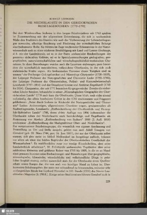 Die Niederlausitz in den Gersdorfschen Reisetagebüchern (1722-1793)