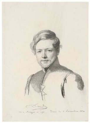 Bildnis David D'Angers, Pierre Jean (1788-1856), Bildhauer
