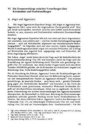 A. Angst und Aggression