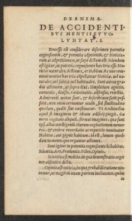 De Accidentibus Mentis Et Voluntatis.