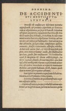 De Accidentibus Mentis Et Voluntatis.