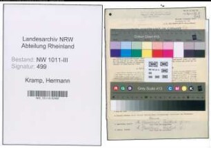 Entnazifizierung Hermann Kramp , geb. 15.12.1917 (Schmiedemeister)