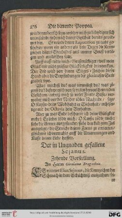 Der in Ungnade gefallene Sejanus