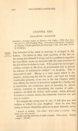Chapter XXV. Polyandry - marriage