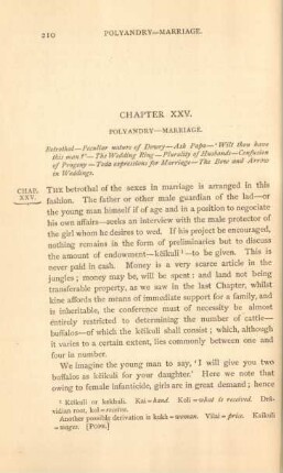 Chapter XXV. Polyandry - marriage