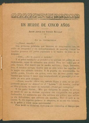 Un héroe de cinco años